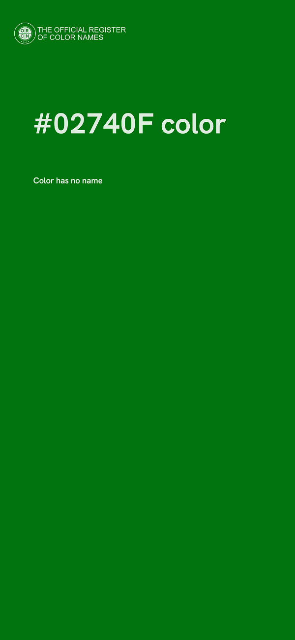 #02740F color image