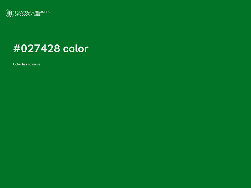 #027428 color image