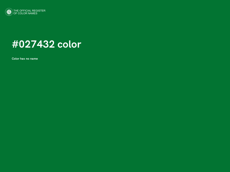 #027432 color image