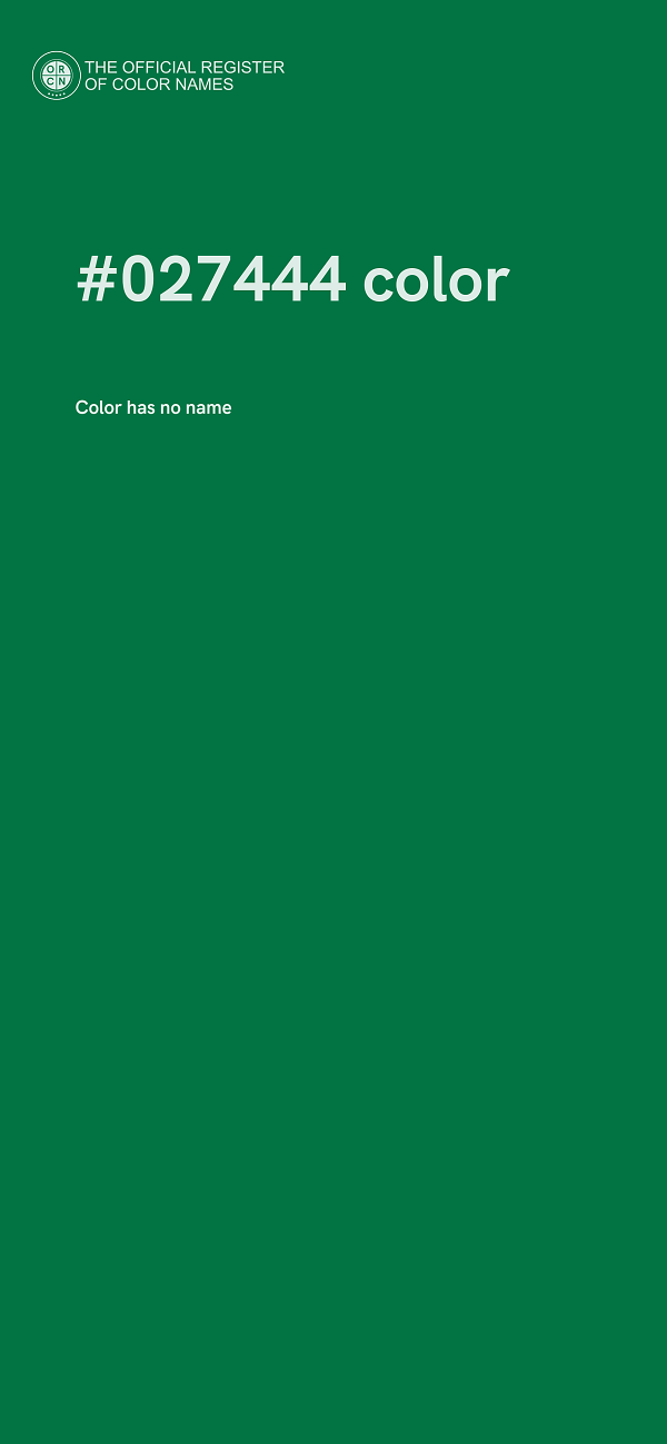 #027444 color image