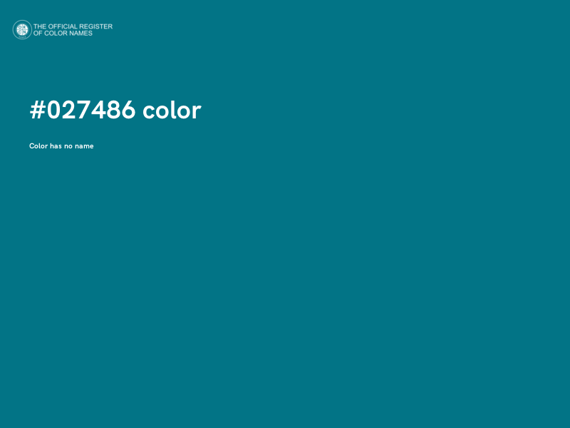 #027486 color image