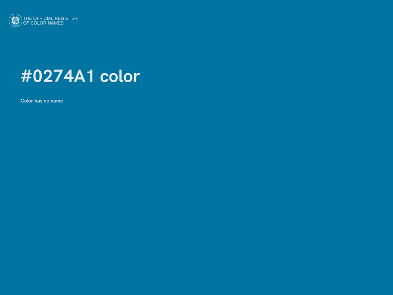 #0274A1 color image