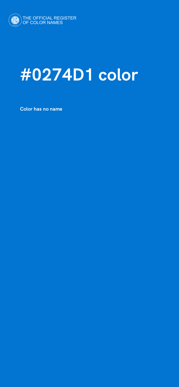 #0274D1 color image