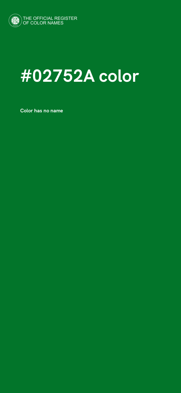 #02752A color image