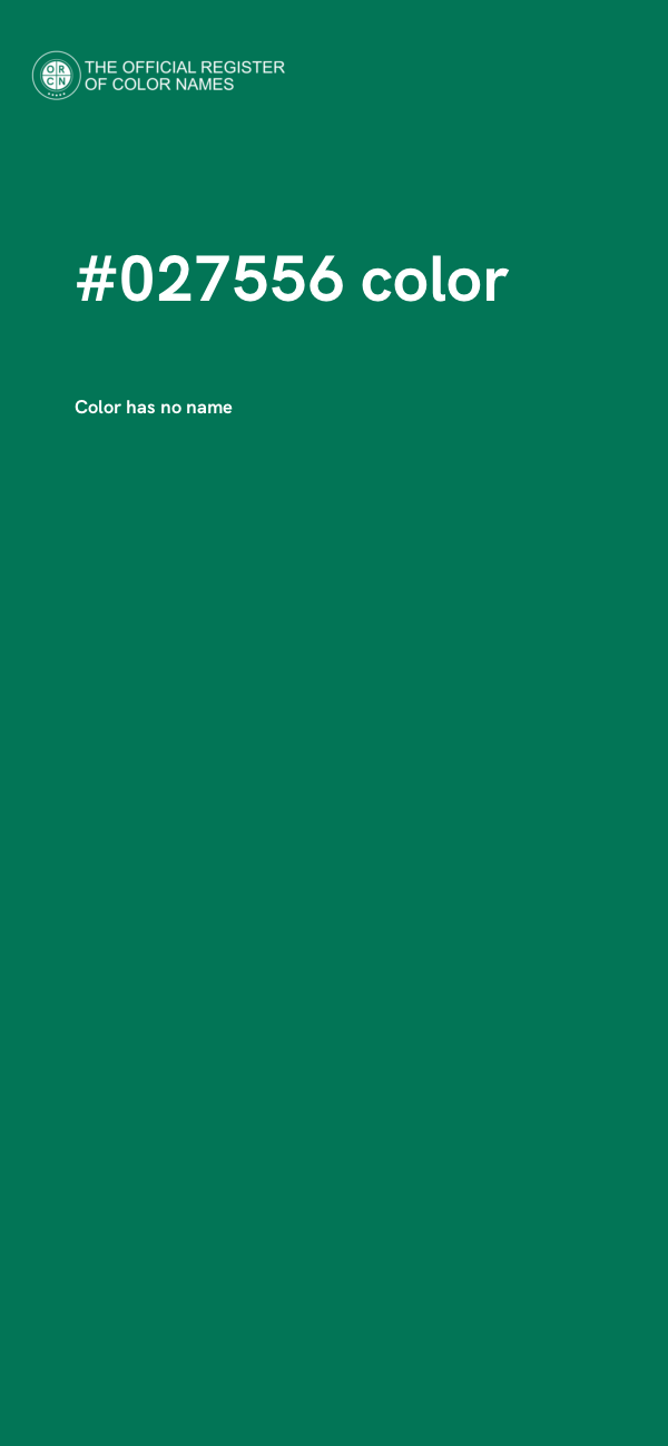 #027556 color image
