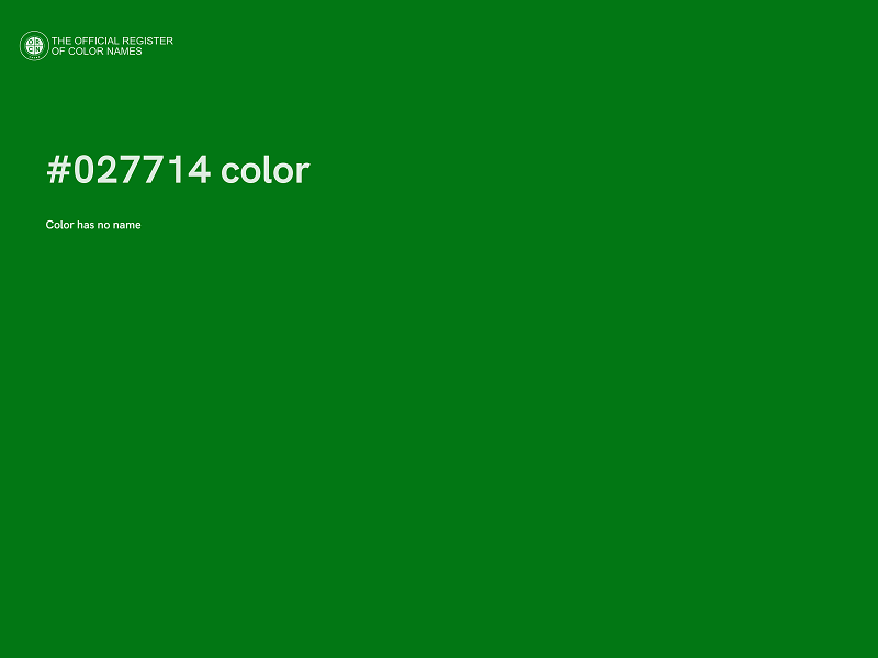 #027714 color image