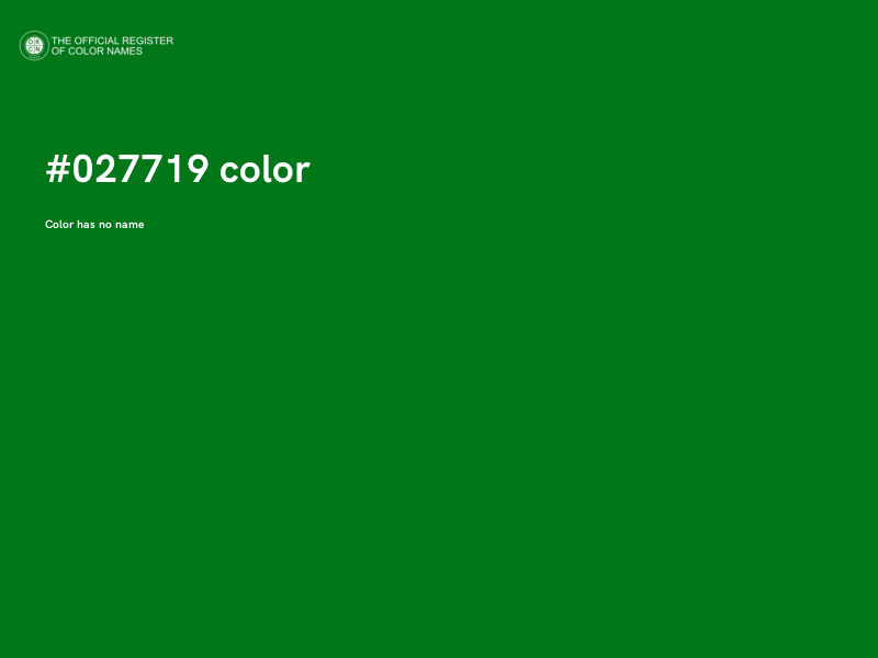 #027719 color image