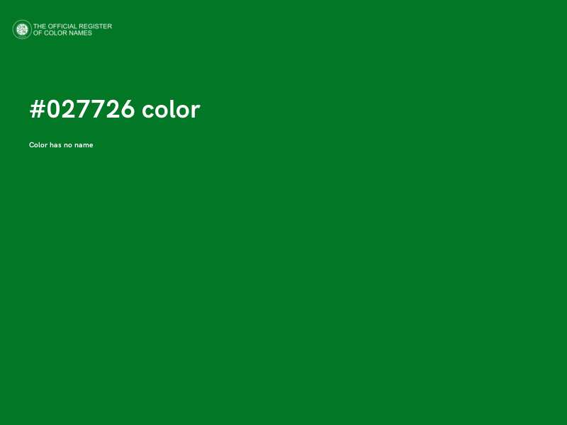 #027726 color image