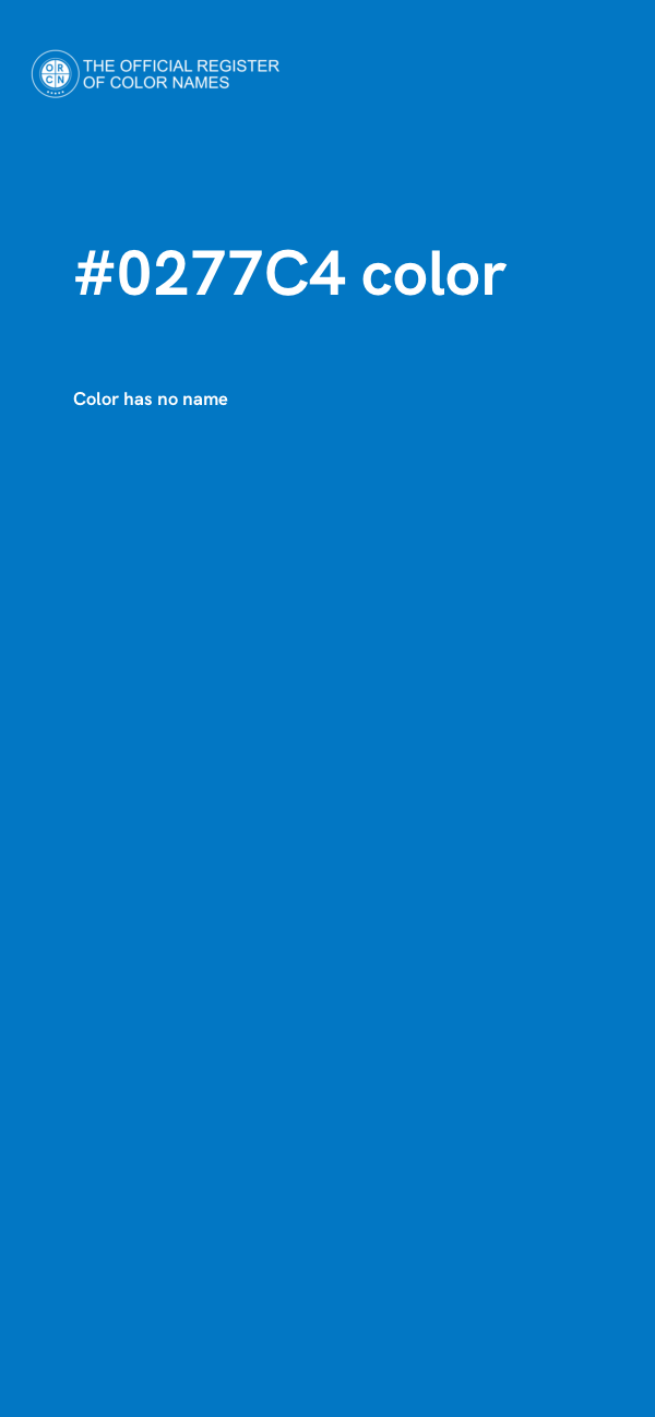 #0277C4 color image