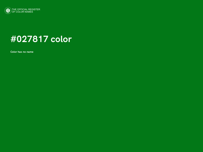 #027817 color image