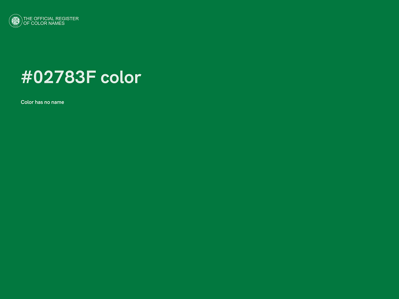 #02783F color image