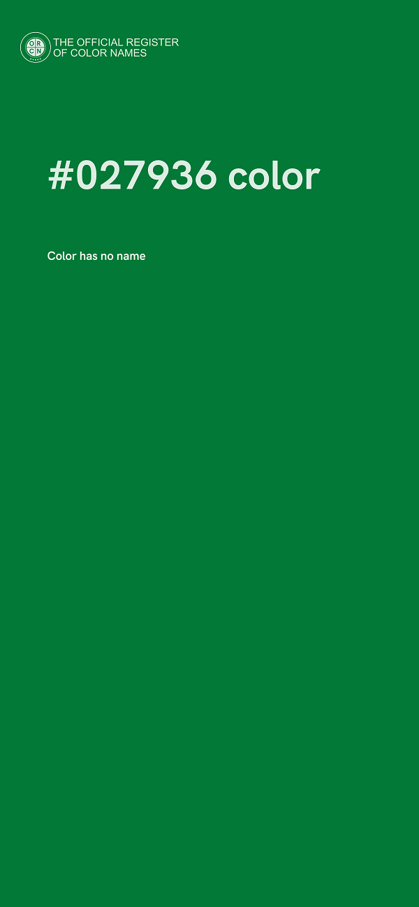 #027936 color image