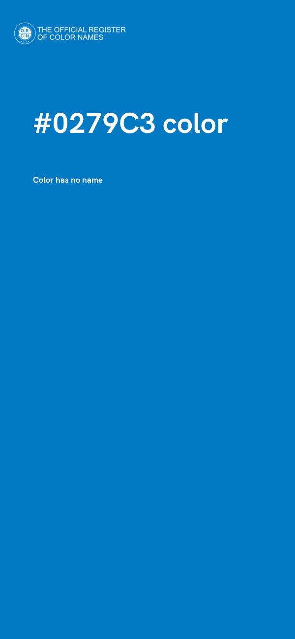 #0279C3 color image