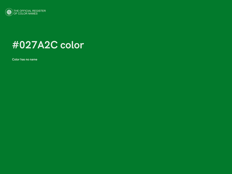 #027A2C color image