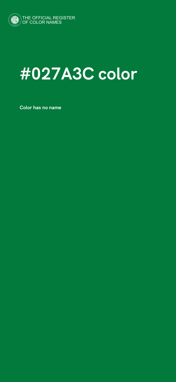 #027A3C color image