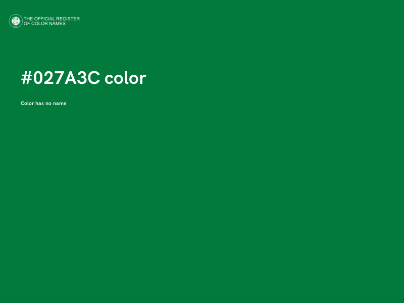 #027A3C color image