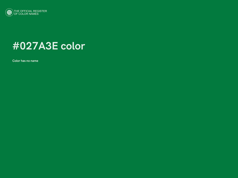 #027A3E color image