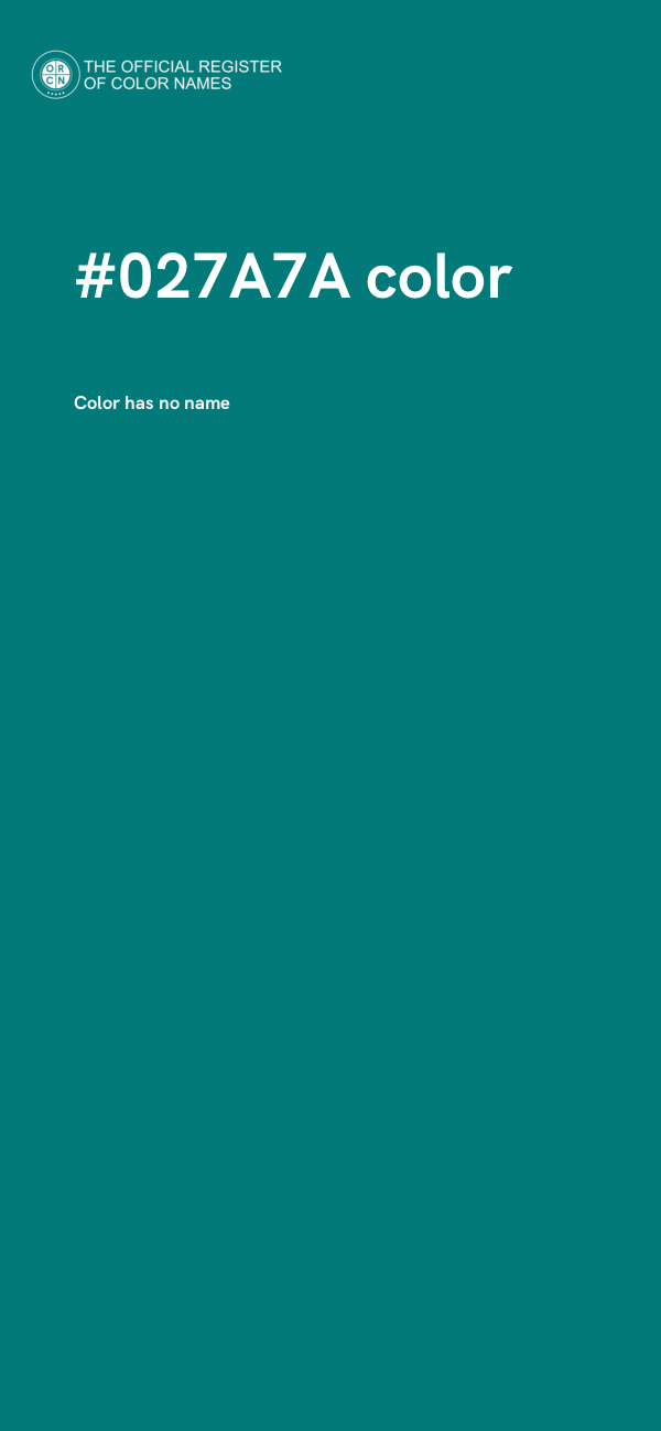 #027A7A color image