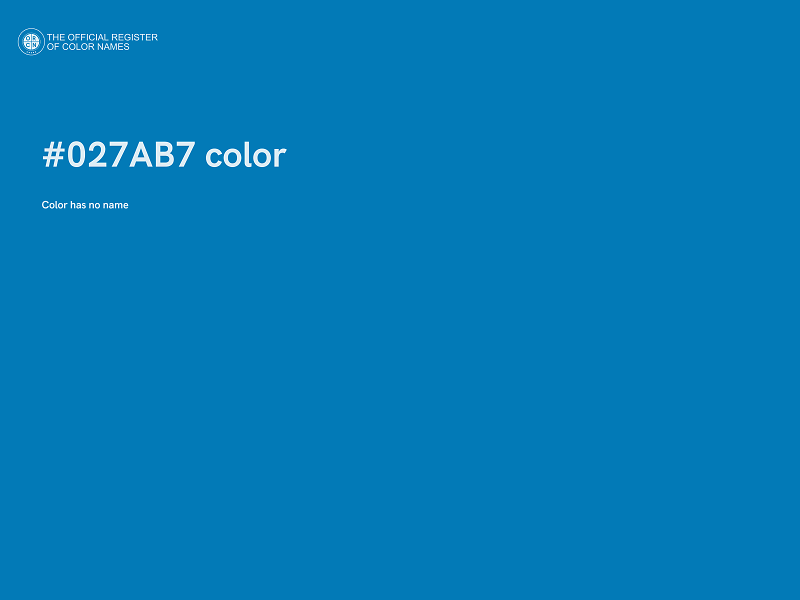 #027AB7 color image