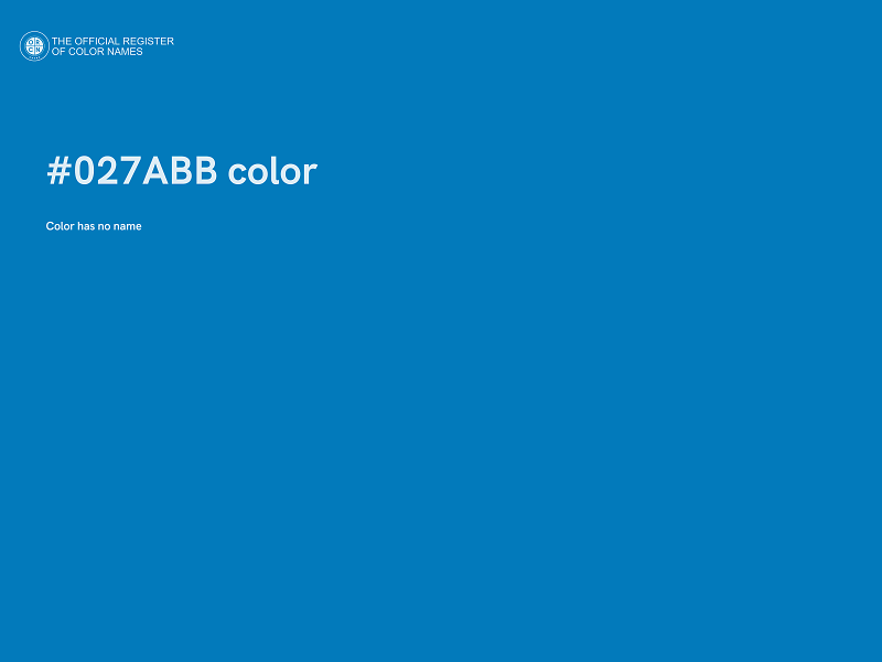 #027ABB color image