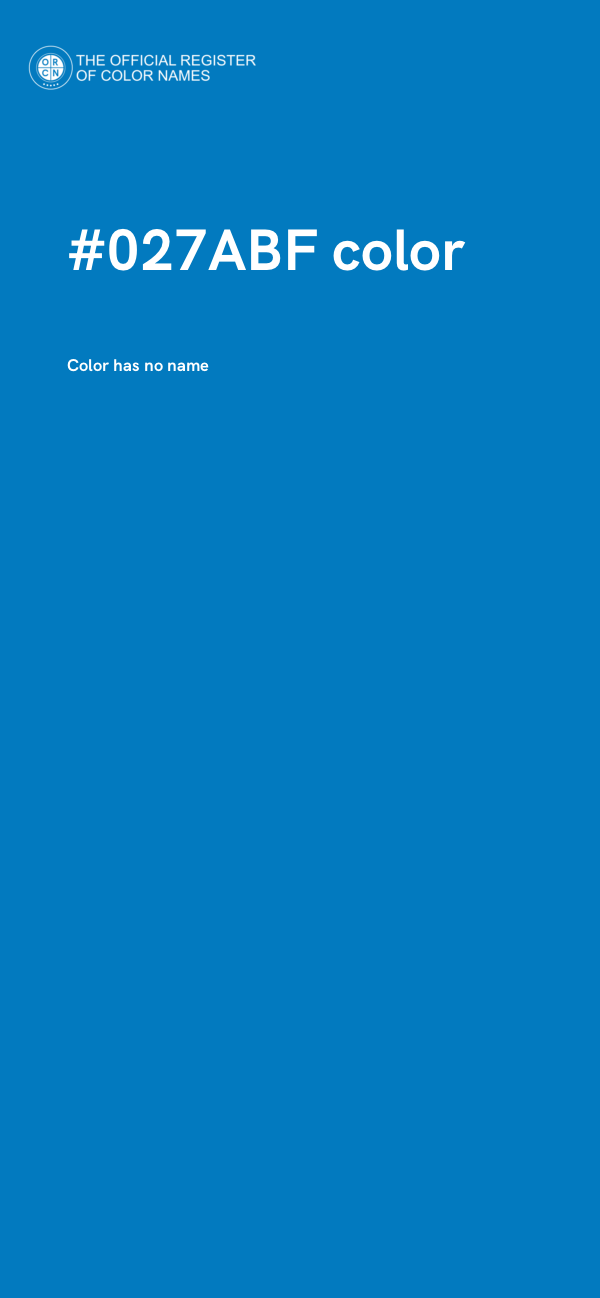 #027ABF color image