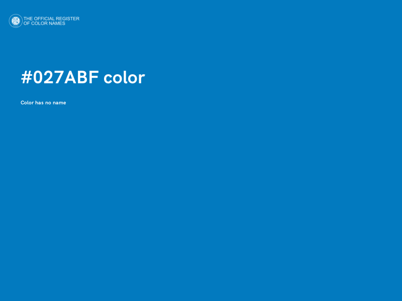 #027ABF color image