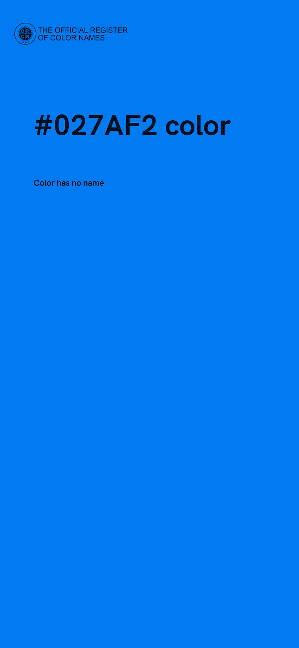 #027AF2 color image