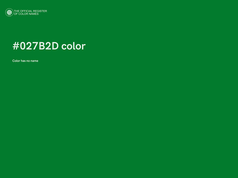 #027B2D color image