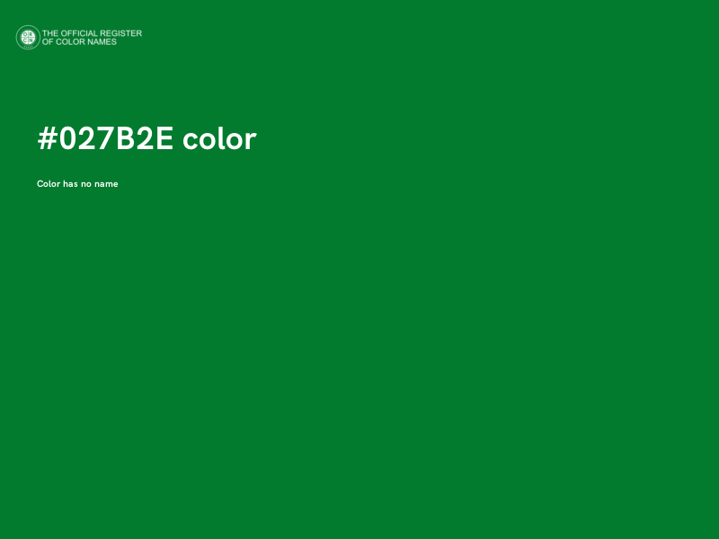 #027B2E color image