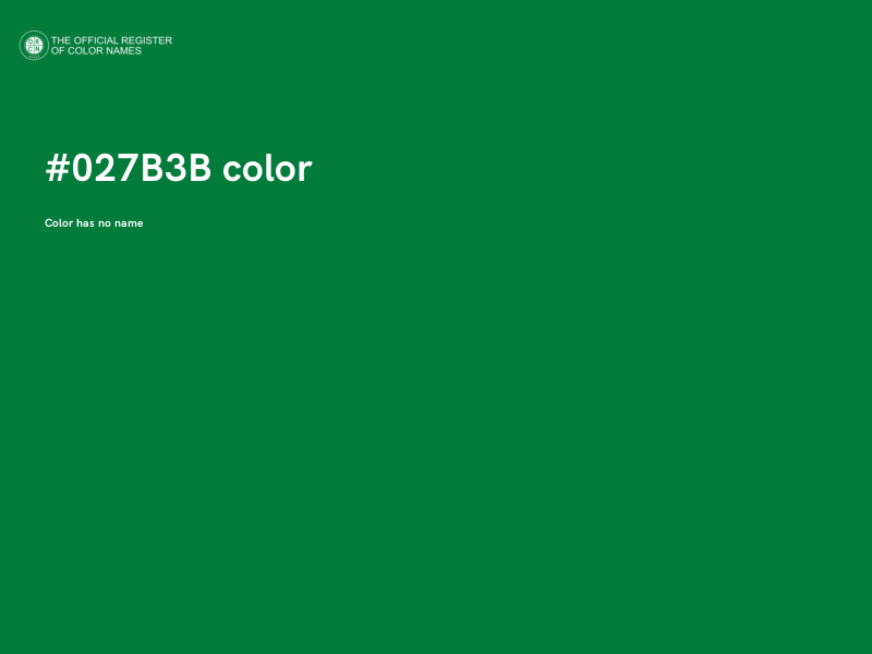 #027B3B color image