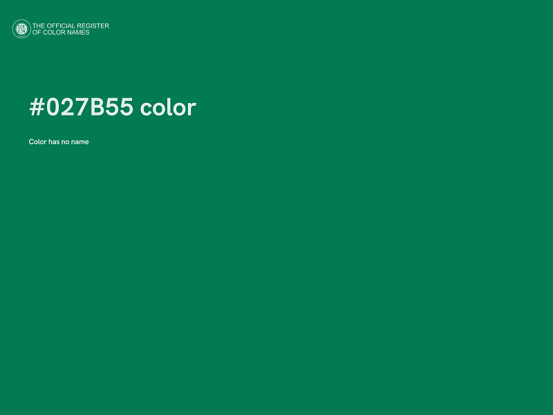 #027B55 color image