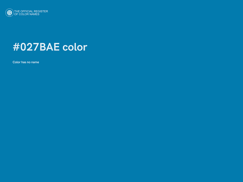 #027BAE color image