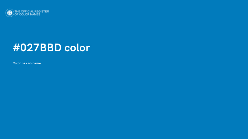 #027BBD color image