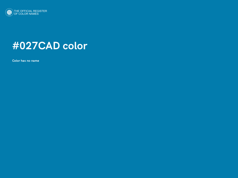 #027CAD color image