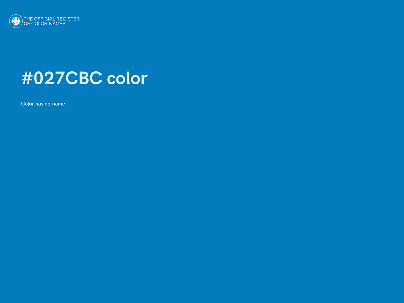 #027CBC color image