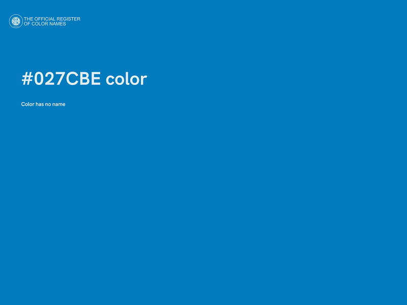 #027CBE color image