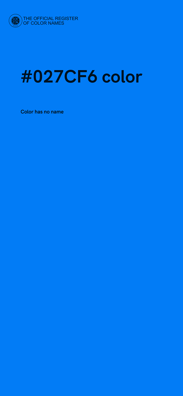 #027CF6 color image