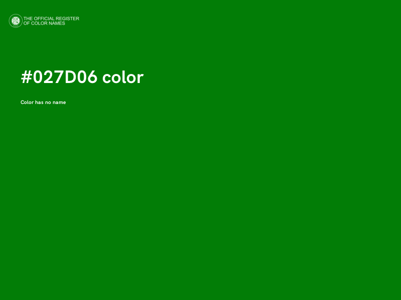 #027D06 color image