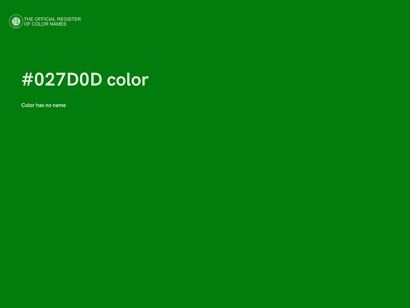 #027D0D color image