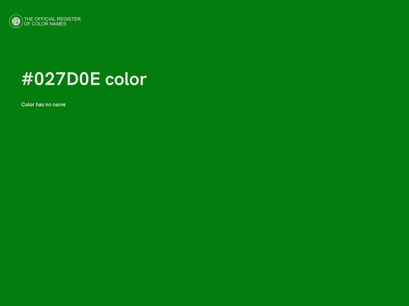 #027D0E color image