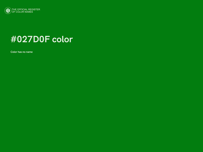 #027D0F color image