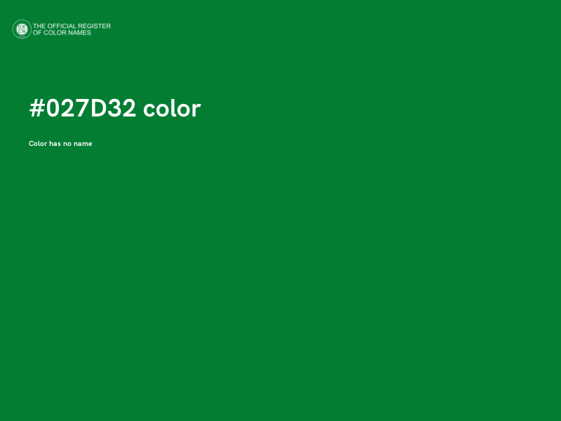 #027D32 color image