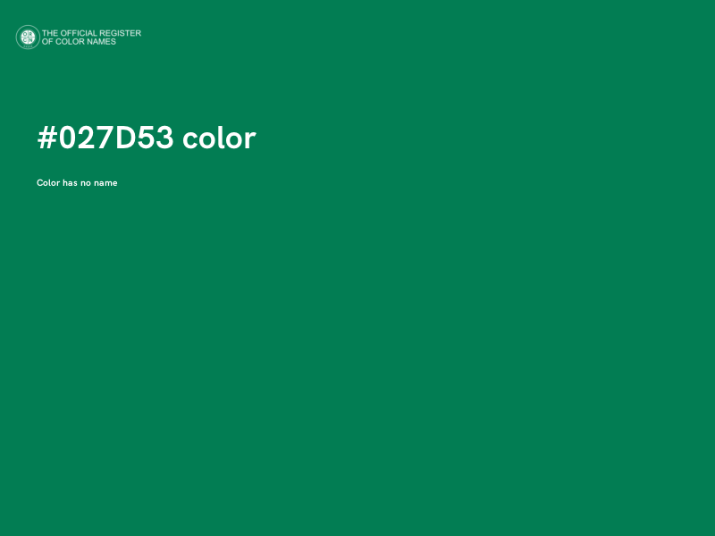 #027D53 color image