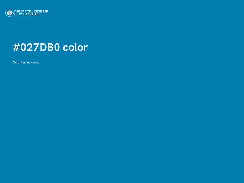 #027DB0 color image