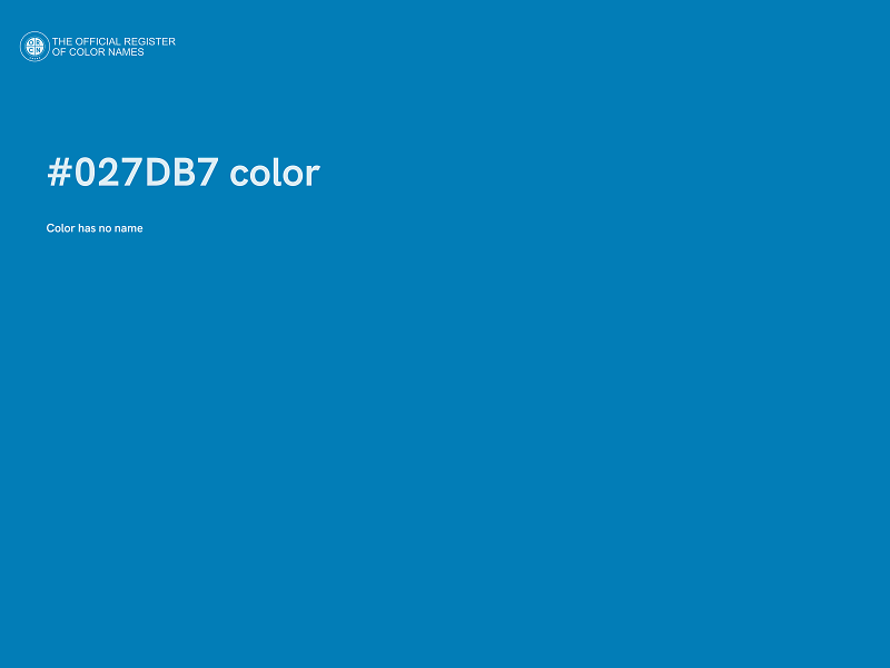 #027DB7 color image