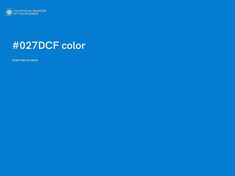 #027DCF color image