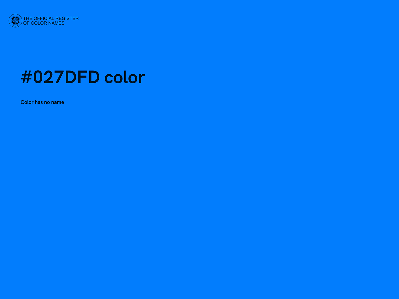 #027DFD color image