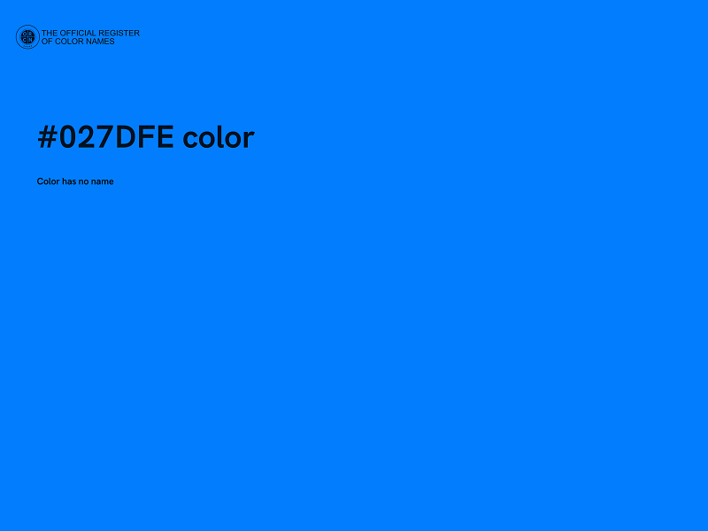 #027DFE color image