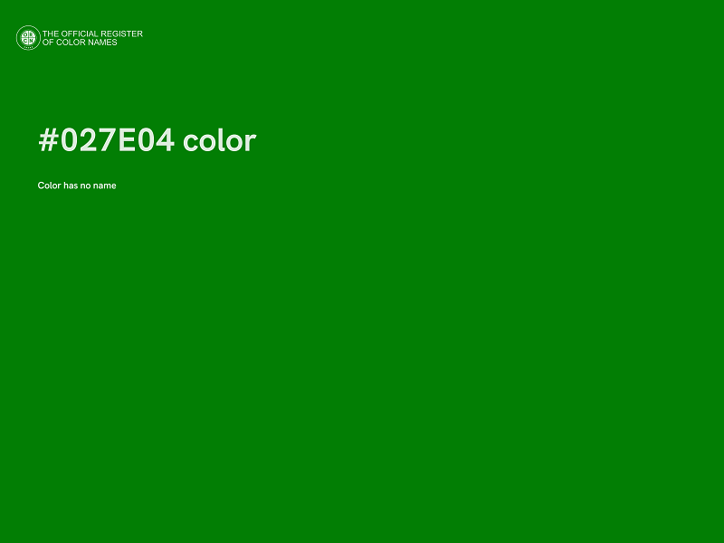 #027E04 color image