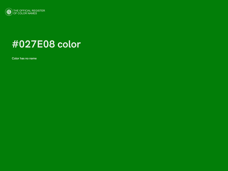 #027E08 color image